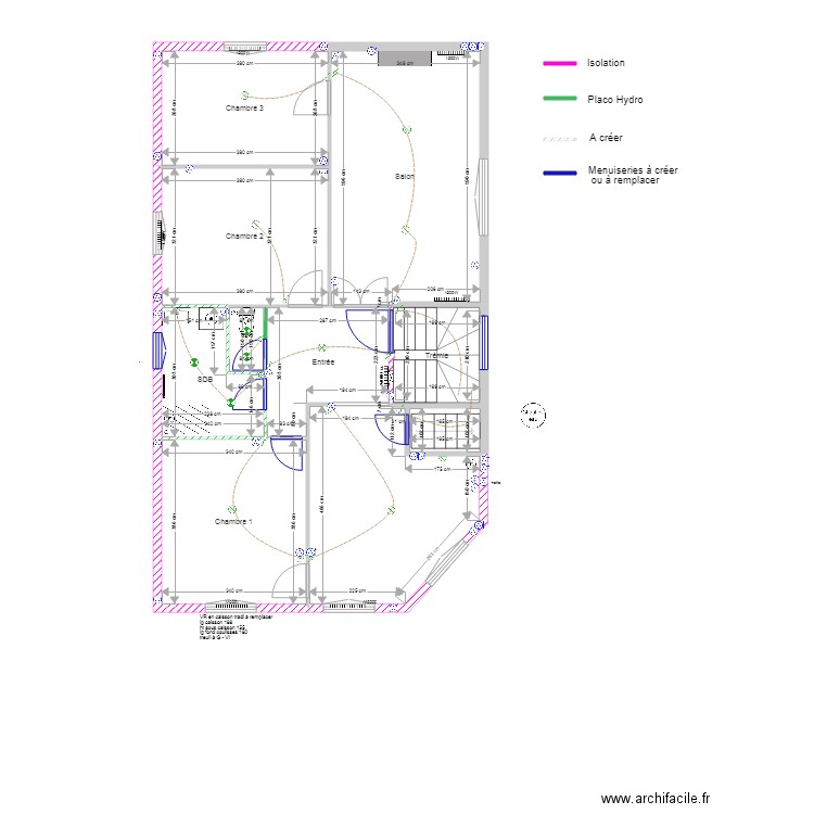 TOUILLIEZ 1er ETAGE V2. Plan de 10 pièces et 92 m2