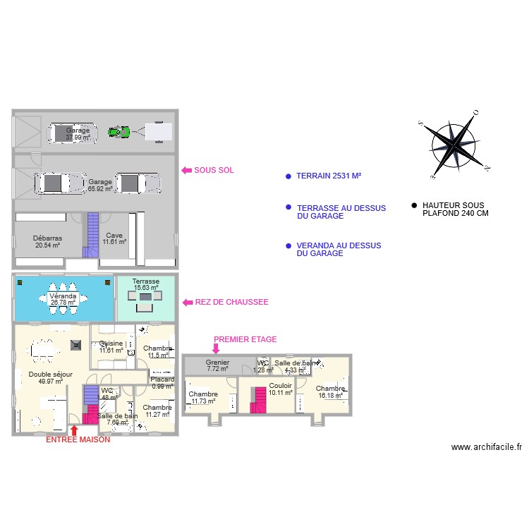 Beaubras Maison. Plan de 0 pièce et 0 m2