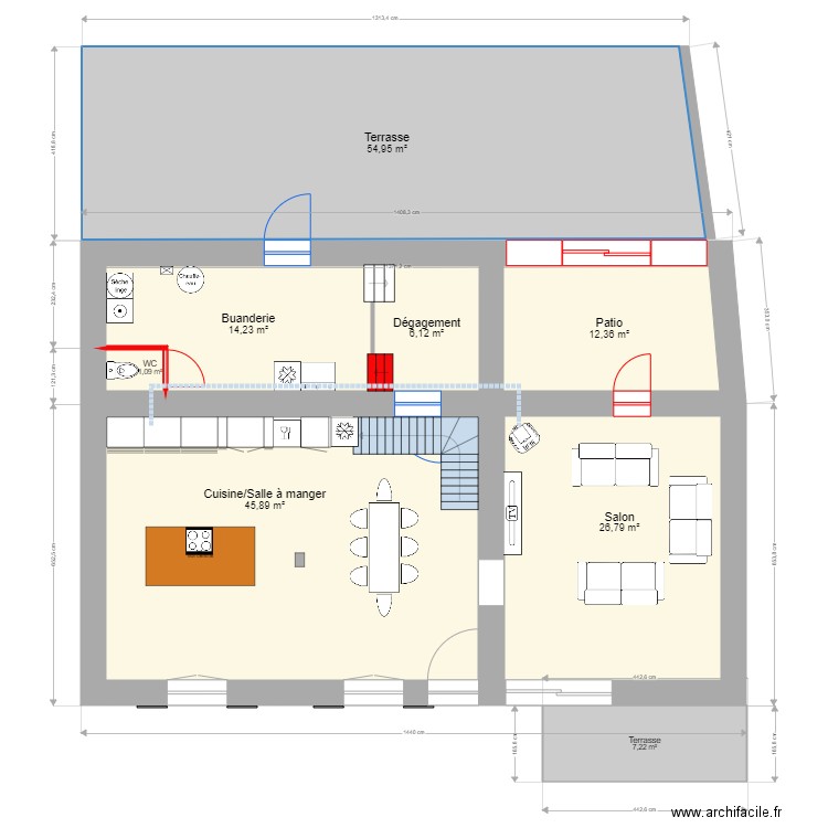 rdc. Plan de 0 pièce et 0 m2