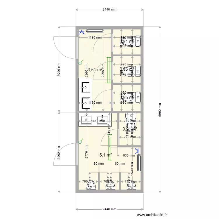 RAAL 2021 Sanitaire V2. Plan de 