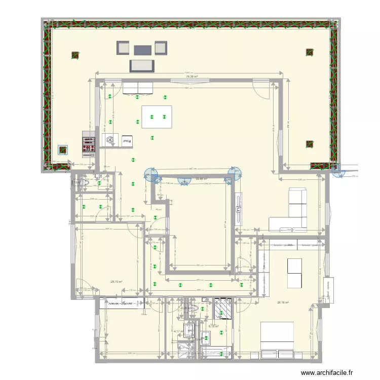Appartement Meyrin 2. Plan de 