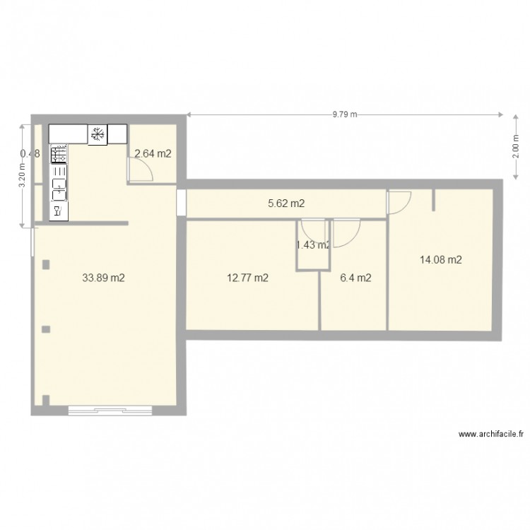 extension 18b3. Plan de 0 pièce et 0 m2
