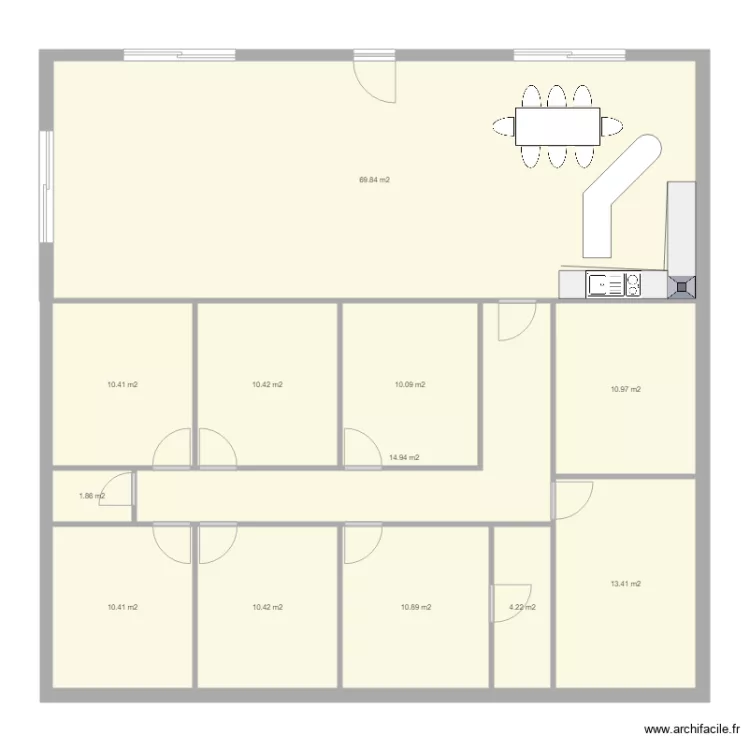 maison 6 chambres . Plan de 