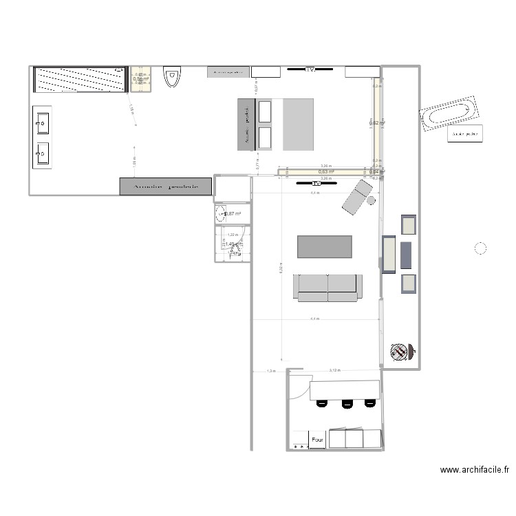 VICTOR HUGO 6 CHAMBRE OUVERTE PORTE GALANDAGE. Plan de 0 pièce et 0 m2