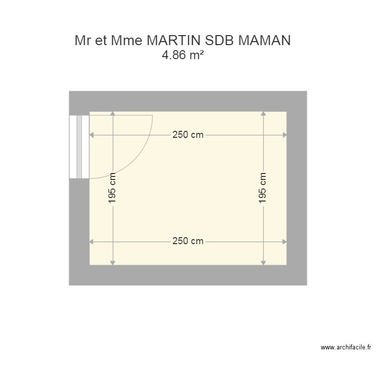 MARTIN SDB MAMAN. Plan de 0 pièce et 0 m2