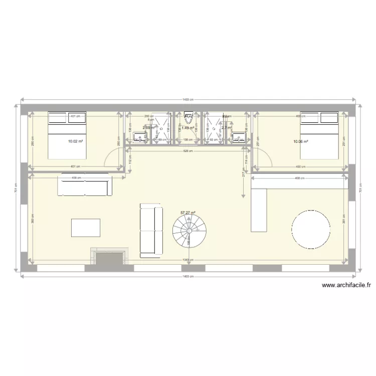 ceillacb. Plan de 