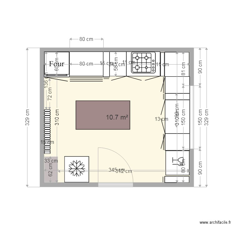 Cuisine Basly  11  2018. Plan de 0 pièce et 0 m2