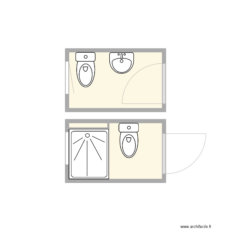 Leclerc Agnes. Plan de 3 pièces et 4 m2