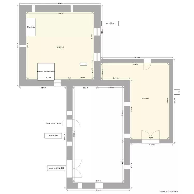 Etage Amenage. Plan de Etage Amenage. Plan de