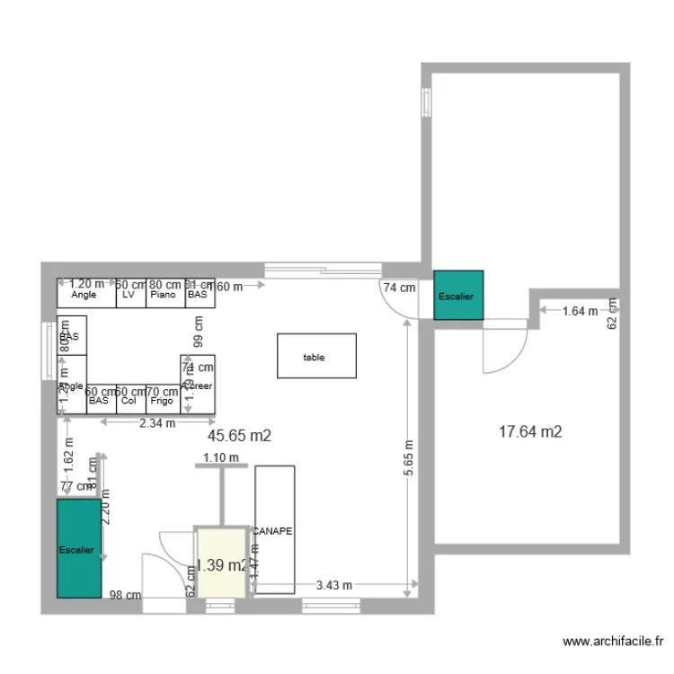 Soucieu RDC. Plan de Soucieu RDC. Plan de