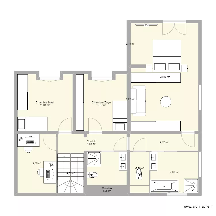 Epan etage 2. Plan de 