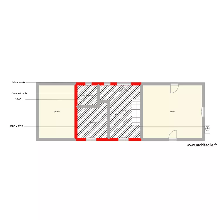 RAMSAMYNAICK RDC étape 3. Plan de 5 Pièces et 82 m² RAMSAMYNAICK RDC étape 3. Plan de 5 Pièces et 82 m²
