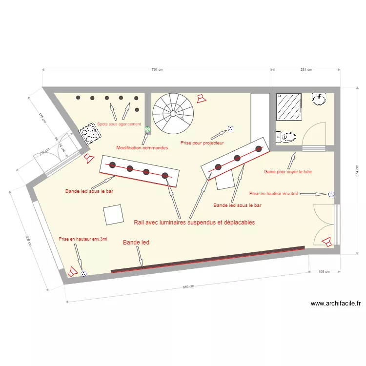 La piste Torgon. Plan de La piste Torgon. Plan de