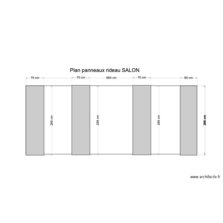 SALON  CONFIG23 70CM. Plan de 0 pièce et 0 m2