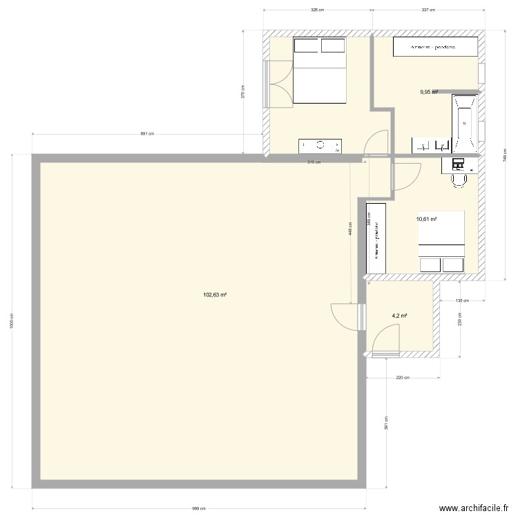 chavigny  extension coco. Plan de 0 pièce et 0 m2