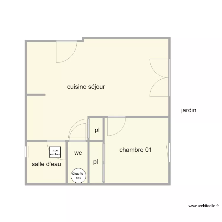peroteau am 1344. Plan de 