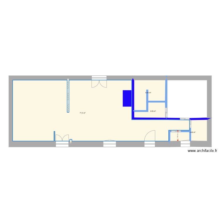 Inside area. Plan de 0 pièce et 0 m2