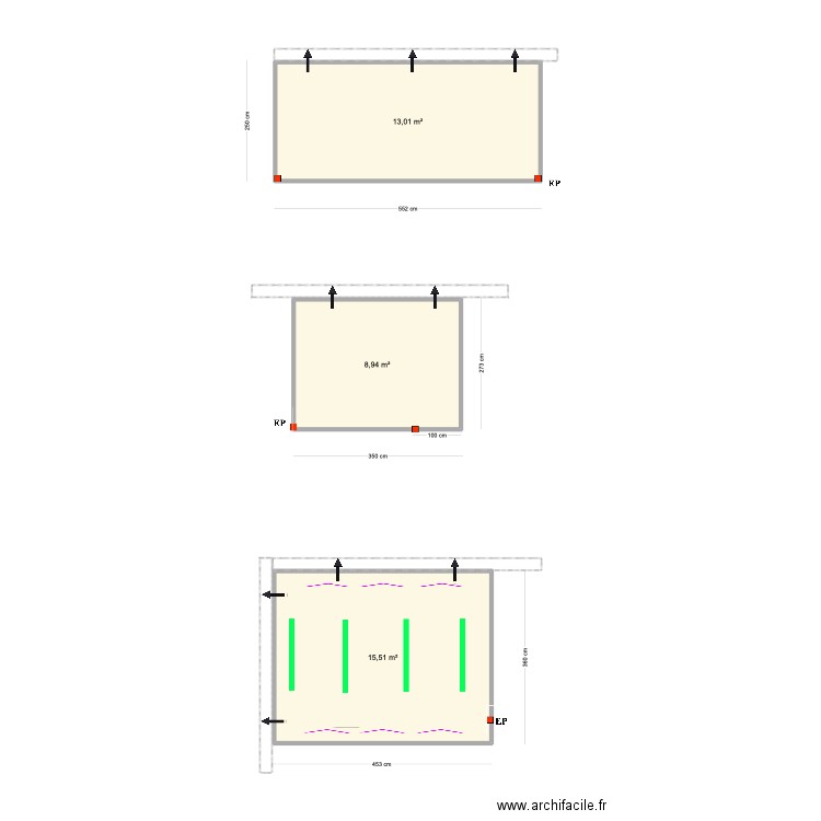 Claudio Simoes Montijo. Plan de 3 pièces et 37 m2