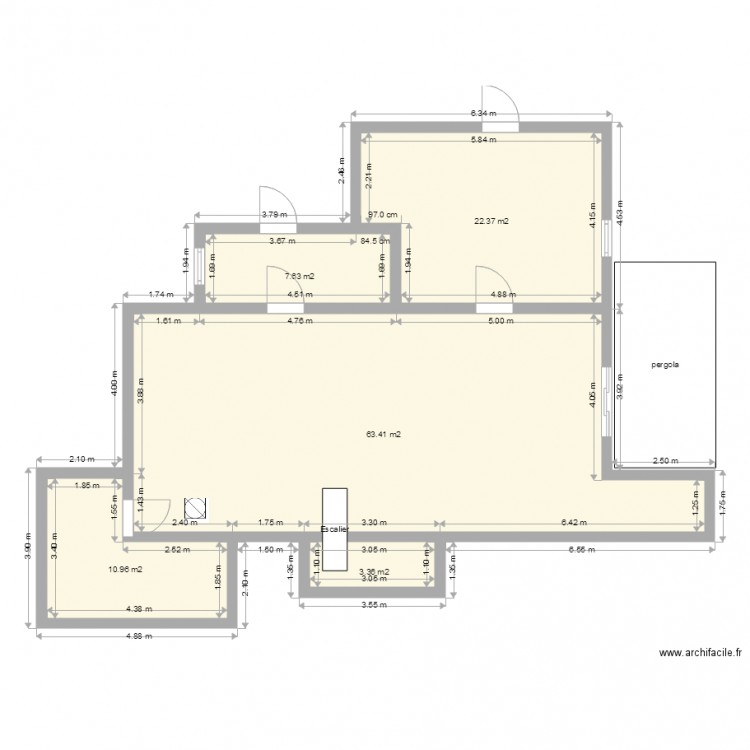 ottom. Plan de 0 pièce et 0 m2