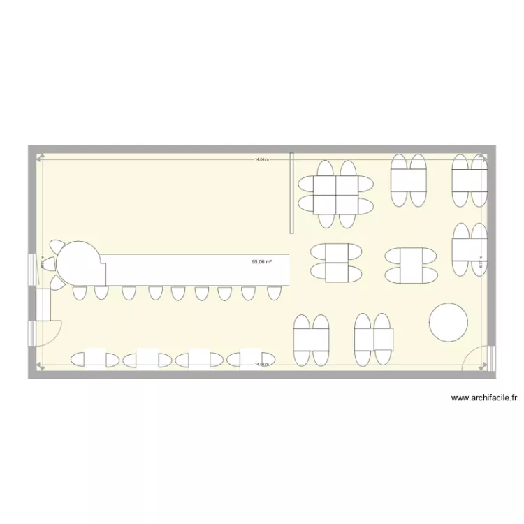 la chapelle int&eacute;rieur. Plan de 