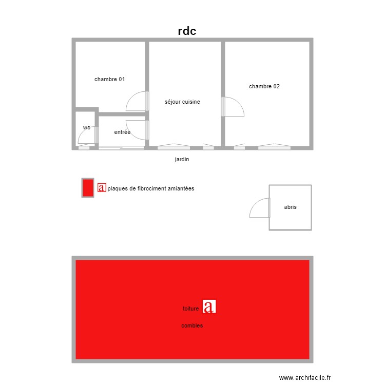 nener. Plan de 0 pièce et 0 m2