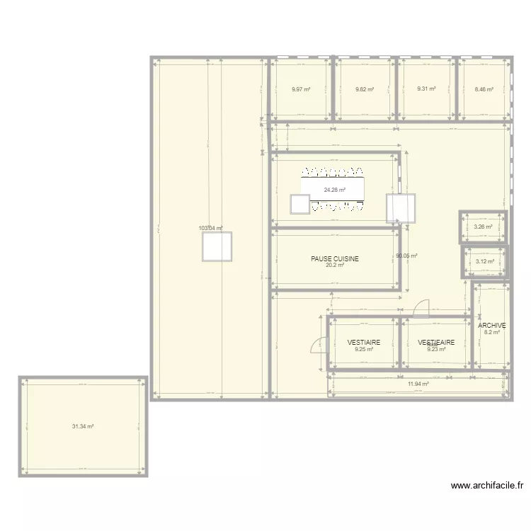 plan ETAGE salle boeuf v5. Plan de 