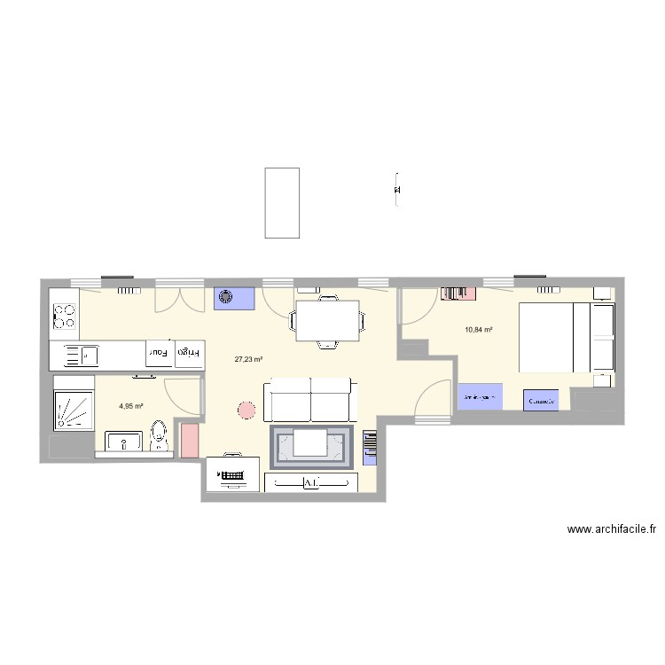 chambre. Plan de 0 pièce et 0 m2