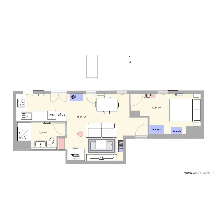 chambre. Plan de 