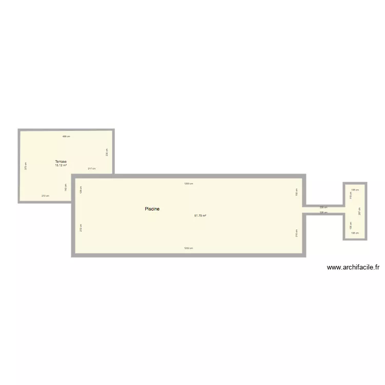 Piscine Doussac. Plan de 