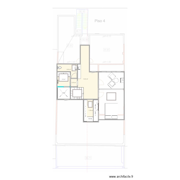 plan sotao 6. Plan de 0 pièce et 0 m2