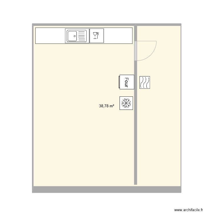 cuisine1. Plan de 0 pièce et 0 m2
