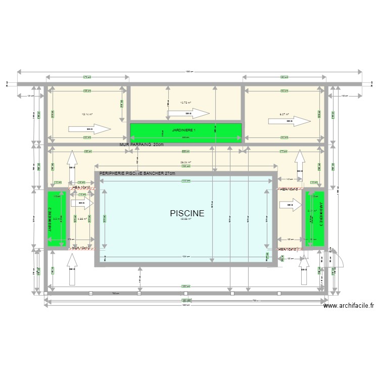 PISCINE PLANCHER FINAL. Plan de 0 pièce et 0 m2