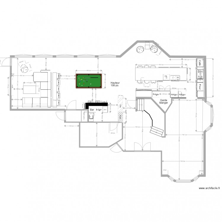 cuisine ilot plan. Plan de 0 pièce et 0 m2