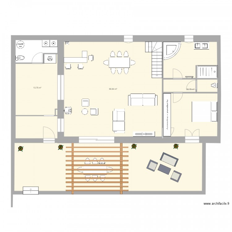 GRANGE . Plan de 0 pièce et 0 m2