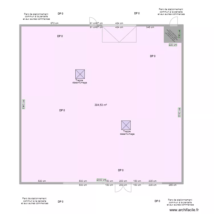 PADD SAINT-VIT AVANT TRAVAUX. Plan de 
