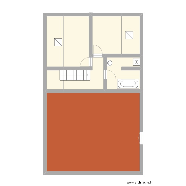 watten. Plan de 7 pièces et 82 m2