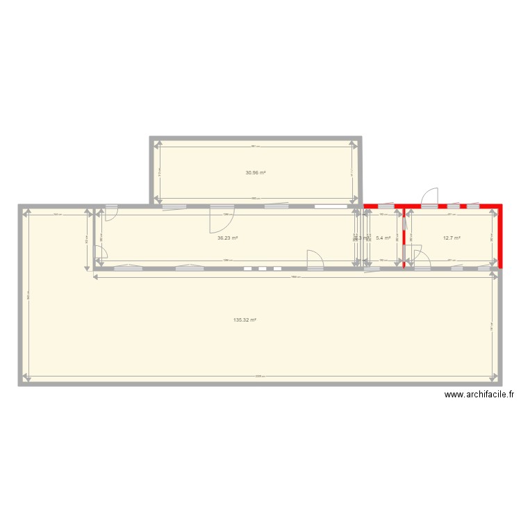 plan existant demolition. Plan de 0 pièce et 0 m2