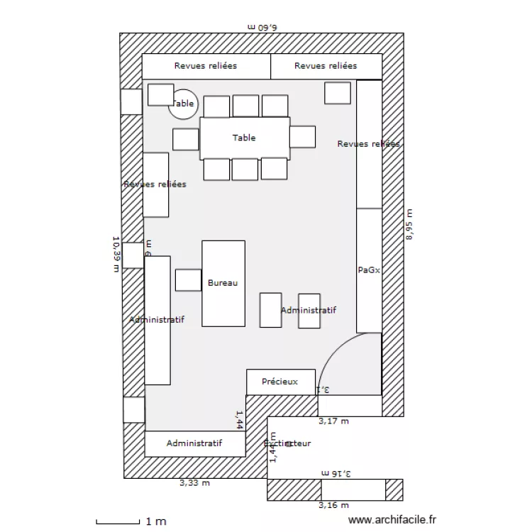 Bureau B. Pochet. Plan de 