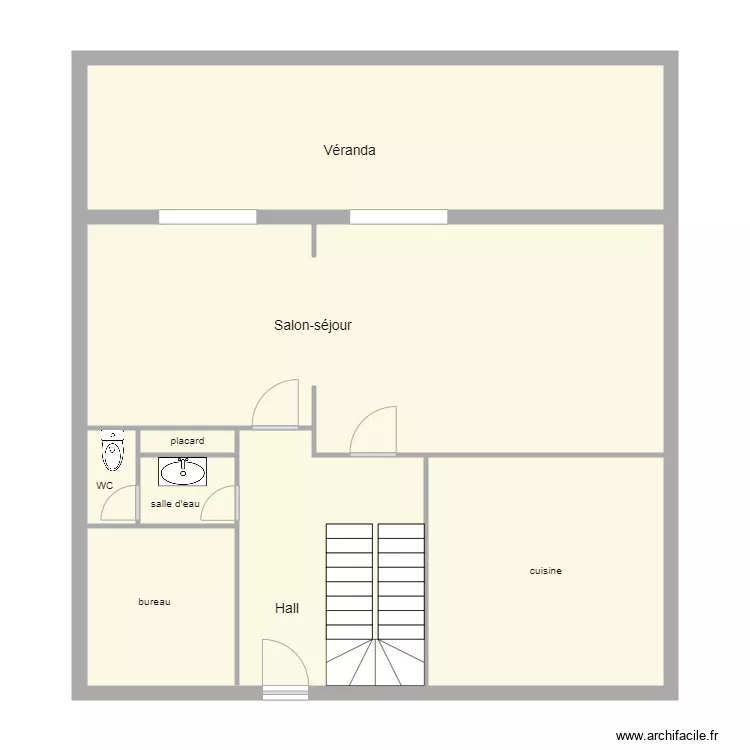 kermarrec avant travaux. Plan de 