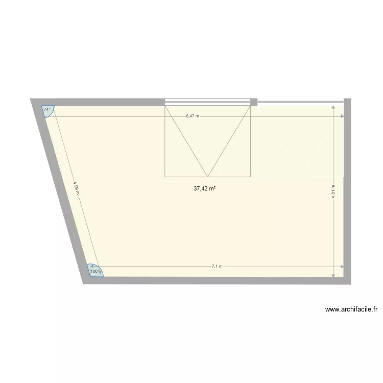 garage. Plan de 
