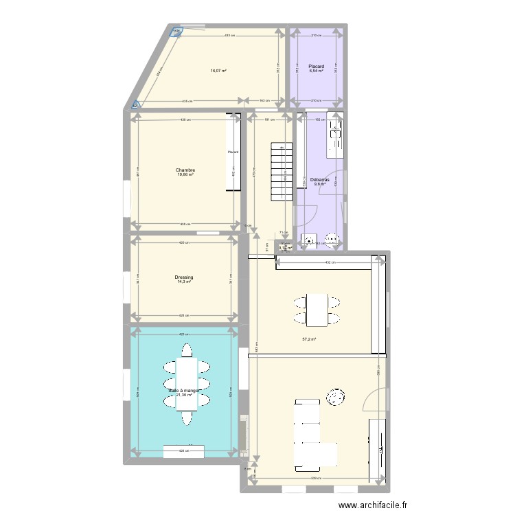 Maison après travaux. Plan de 0 pièce et 0 m2