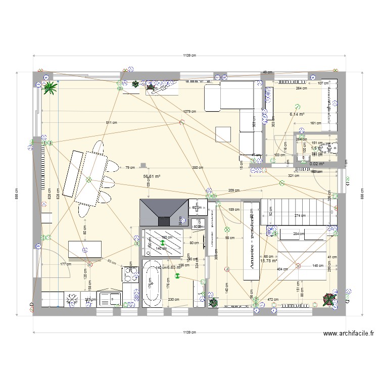 Projet 3d electricite. Plan de 0 pièce et 0 m2