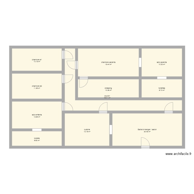 ma chambre . Plan de 0 pièce et 0 m2