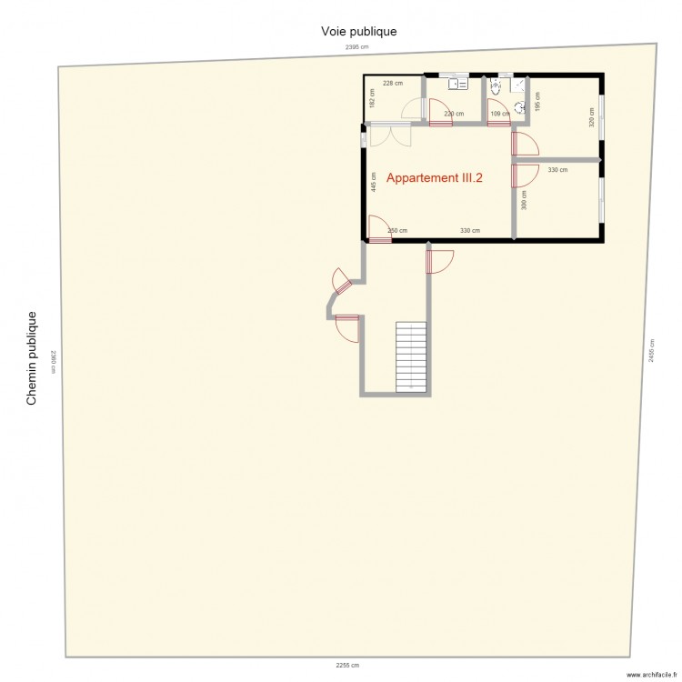 appartement III2. Plan de 8 pièces et 626 m2