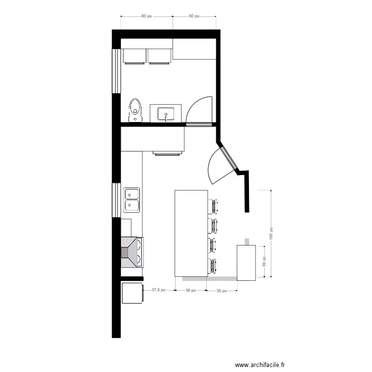 rachelle cuisine5. Plan de 0 pièce et 0 m2