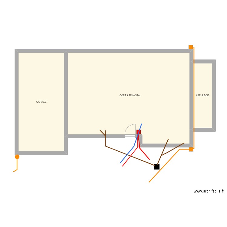 OUTREQUIN. Plan de 3 pièces et 93 m2