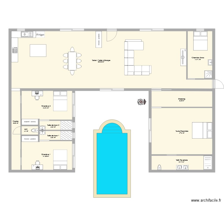 Kame House. Plan de 0 pièce et 0 m2