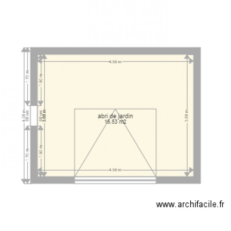 abri jardin 20m2. Plan de 0 pièce et 0 m2