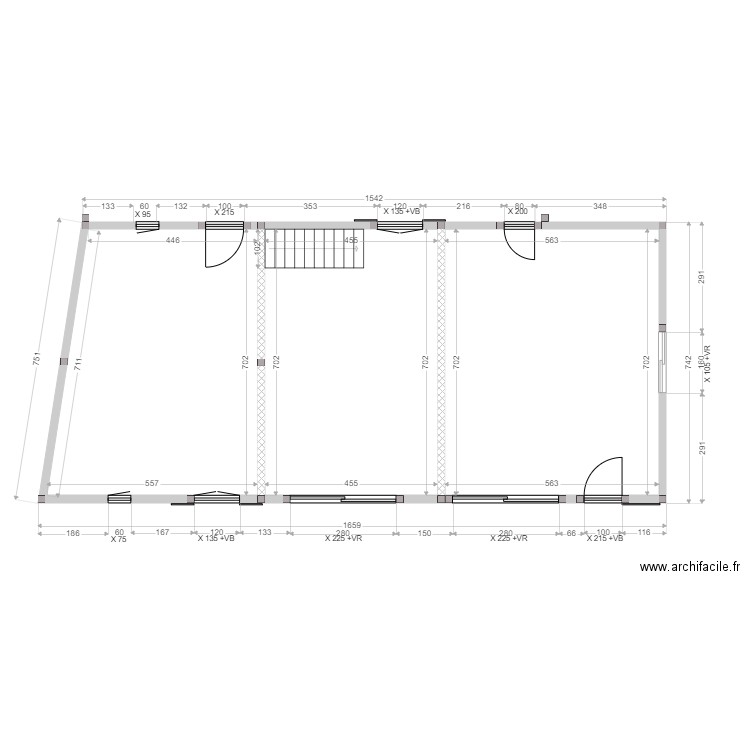 BATIR ELEVATION RDC. Plan de 3 pièces et 107 m2