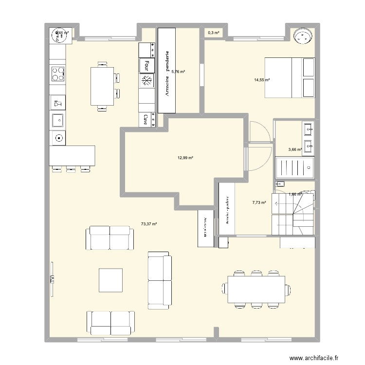 de gaulle Pornichet v3. Plan de 0 pièce et 0 m2